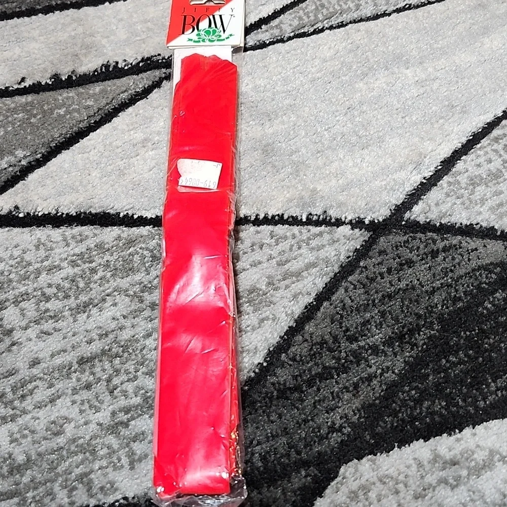 SET-OF-6 RED PULL TO MAKE A BOW GIFT WRAPPING RIBBON BUNDLE